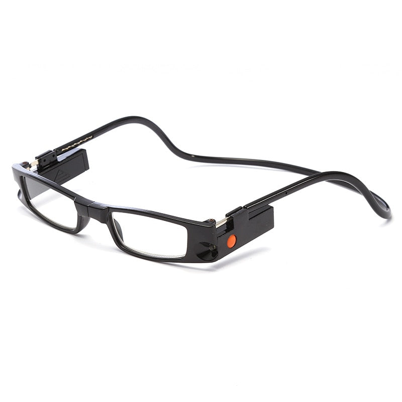 Led Reading Glasses with Lights Creative Magnet Neck Reading Glasses Portable Anti Loss Glasses Degrees +1.0 To +4.0
