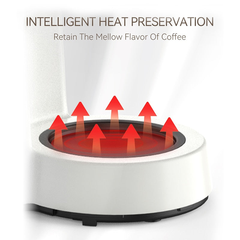HiBREW 3 in 1 America Drip Coffee Machine Pour Over Coffee Maker Glass Teapot Hot Tea Maker  750ML H12