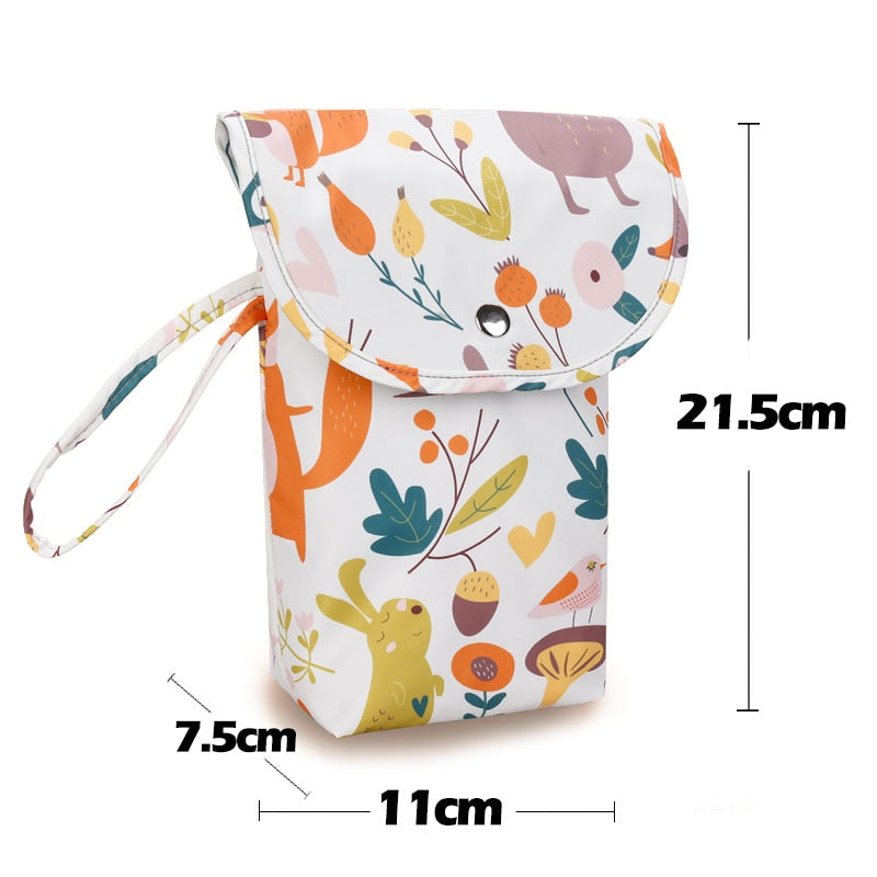 New Waterproof and Reusable Baby Diaper Bag Baby Handbag Large Capacity Mommy Diaper Storage Bag Carrying Bag for Going Out