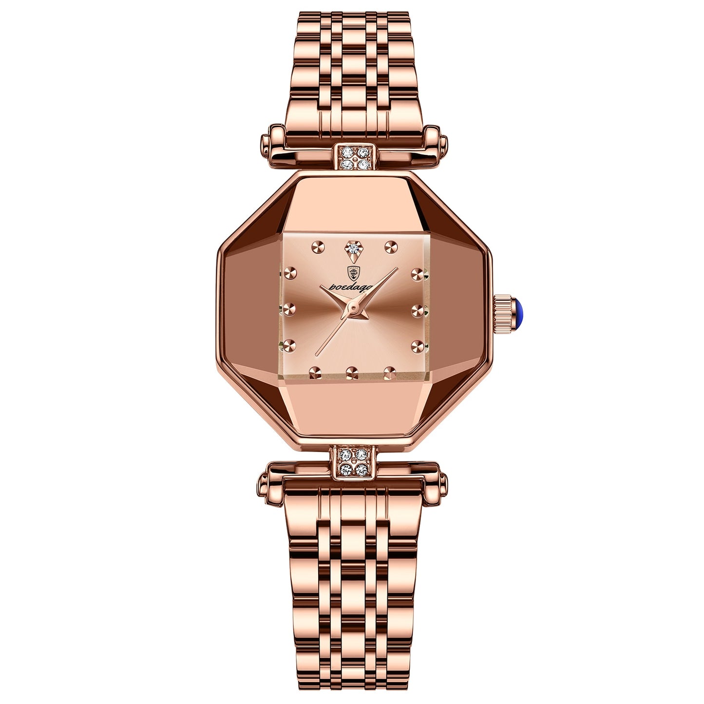 POEDAGAR Women Watch Fashion Luxury Stainless Stain Waterproof Quartz Watches Swiss Top Brand Rose Gold Ladies Wristwatch Gift
