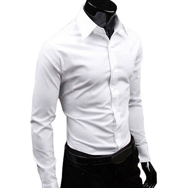 New Argyle luxury men's shirt Business Style Slim Soft Comfort Slim Fit Styles Long Sleeve Casual Dress Shirt Gift For Men
