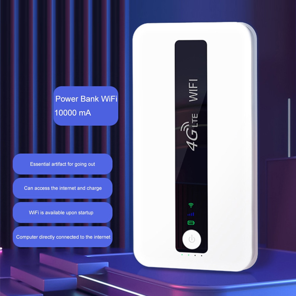 Portable 5G Mifi Router 4G LTE WiFi Repeater Wireless Portable Pocket Wifi Mobile Hotspot Built-In 3000Mah 300Mbps SIM Card Slot