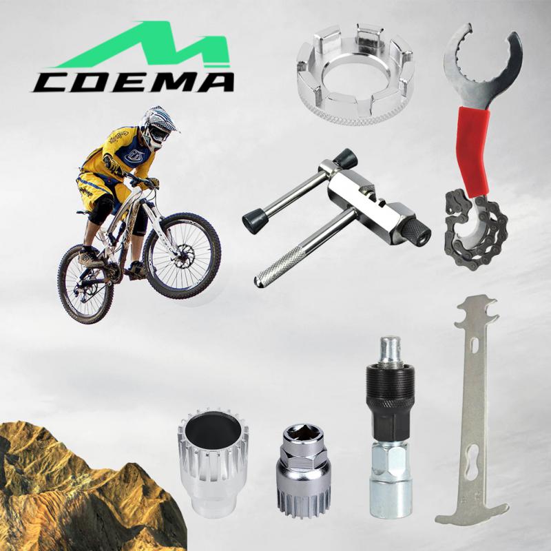 Bicycle Repair Tool Set Chain Crank Wheel Extractor Outdoor Cycling Pedal Remover Puller Tool MTB Axle Remover Repair Tool
