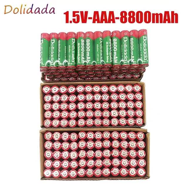 Batterie batterie rechargeable 1.5V AAA 8800mAh Rechargeable Alcalinas drummey