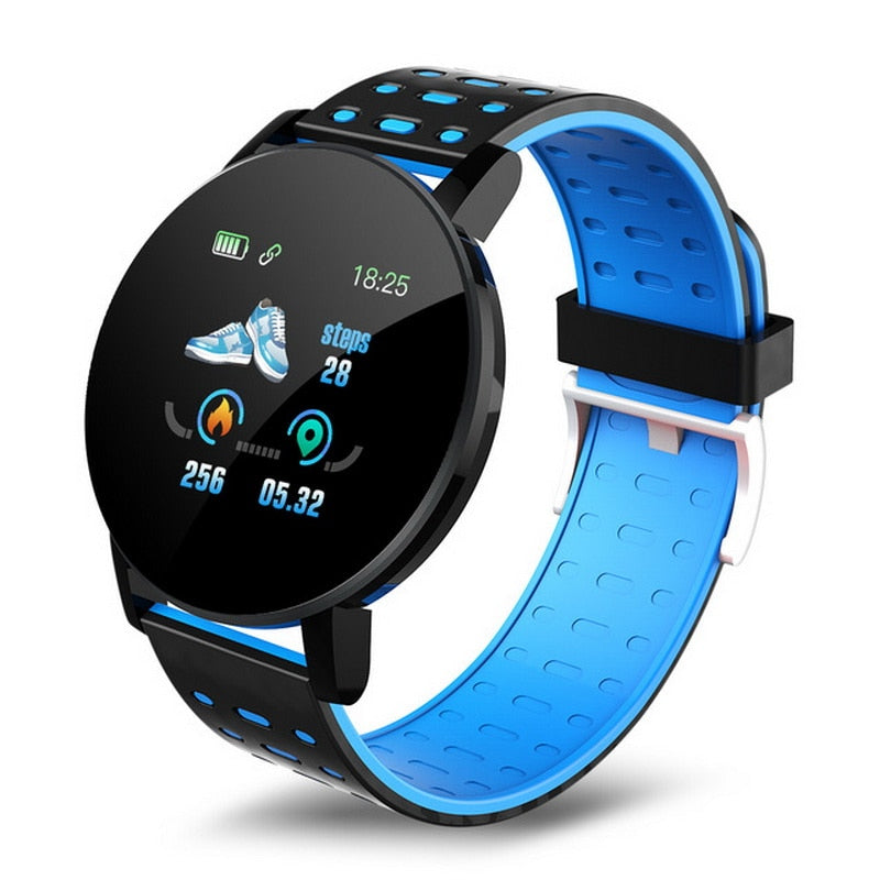 Twitch Smart Watch Men Women Heart Rate Blood Pressure Monitoring Fitness Sport racker Bluetooth Play Music Call 119 Smart Watch