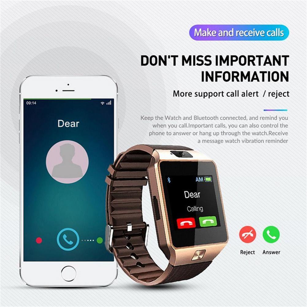 Men Women Multifunction Dz09 Sports Smart Watch Support Tf Card Ram 128m+rom 64m For Samsung Huawei Xiaomi Android Phone