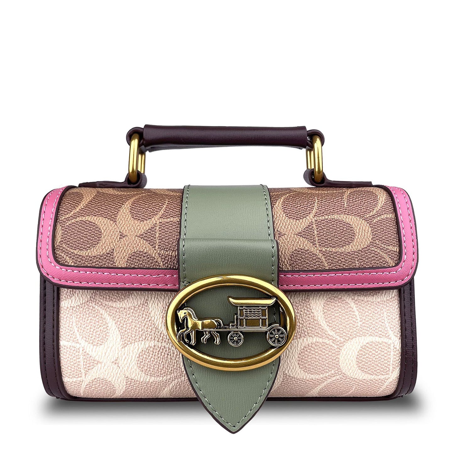 New simple and fashionable small handbag clash-color women's bag, chain, single shoulder bag, senior carriage bag