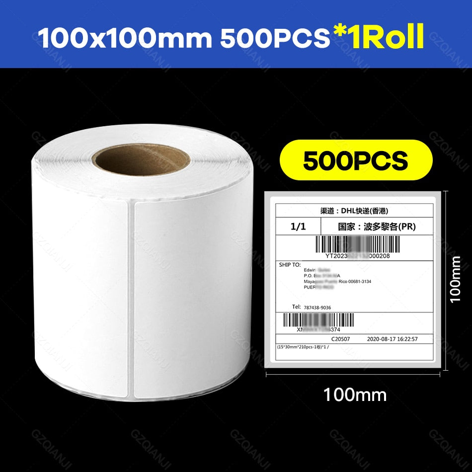 4x6 Inch Shipping Label Printer Product Sticker 40-110mm General Express Waybill Mobile Phone Bluetooth Thermal Barcode Printer