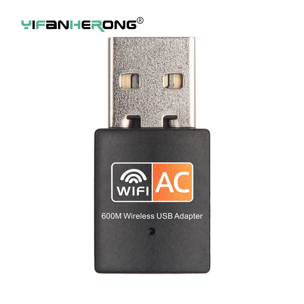 USB 600Mbps WiFi Adapter Wireless Ethernet Network Card AC Dual Band 2.4G / 5.G USB Wifi Dongle wifi Receiver 802.11ac