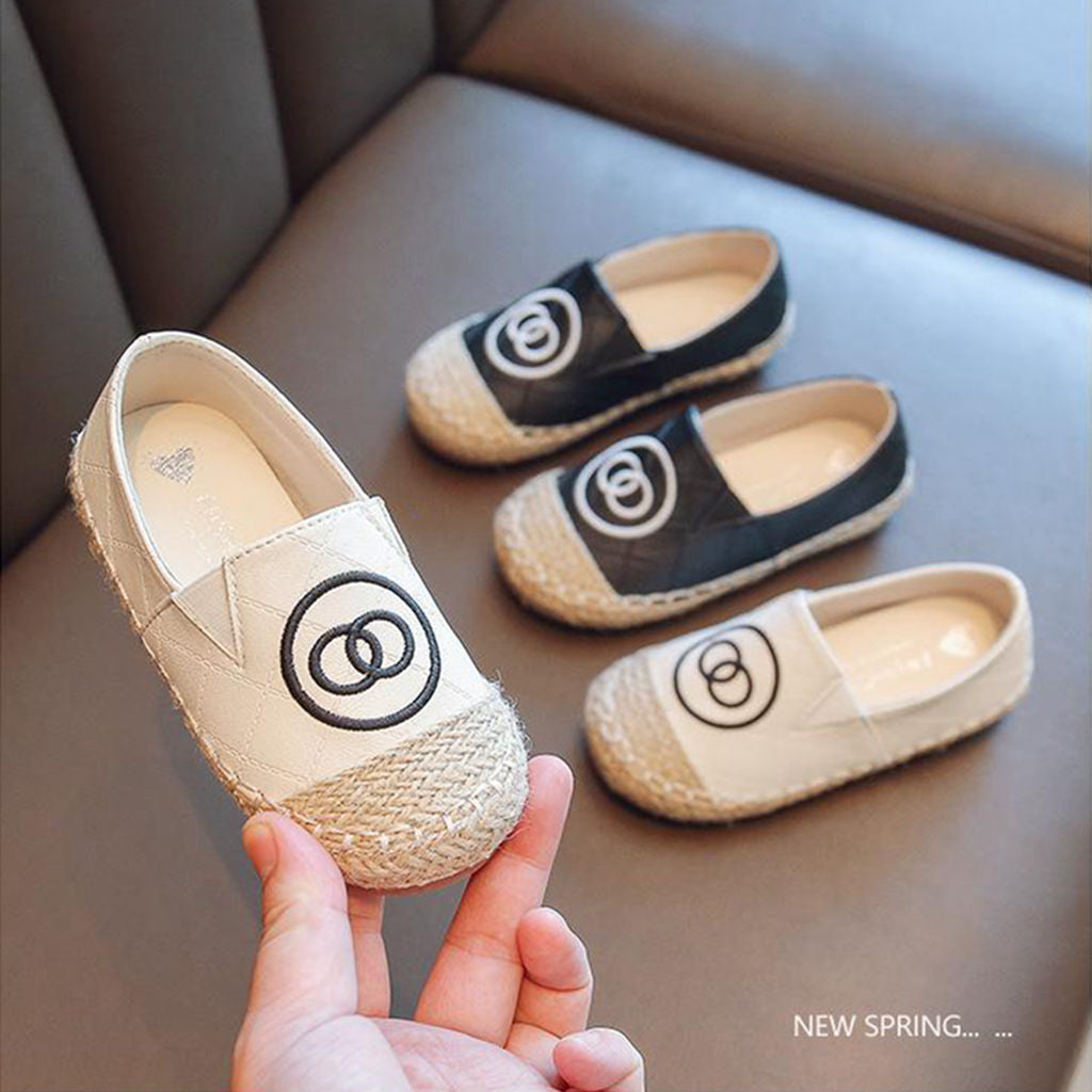 2022 Autumn Kids Shoes Children Fashion Fisherman Shoes Baby Leather Shoes Soft Sun Toddler Girl Loafers Princess Flats Shoes