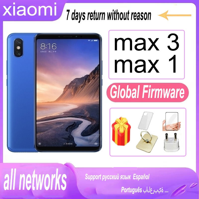 11.11 sale Xiaomi Mi Max 3  MI MAX 1 Smart Phone Global version Android