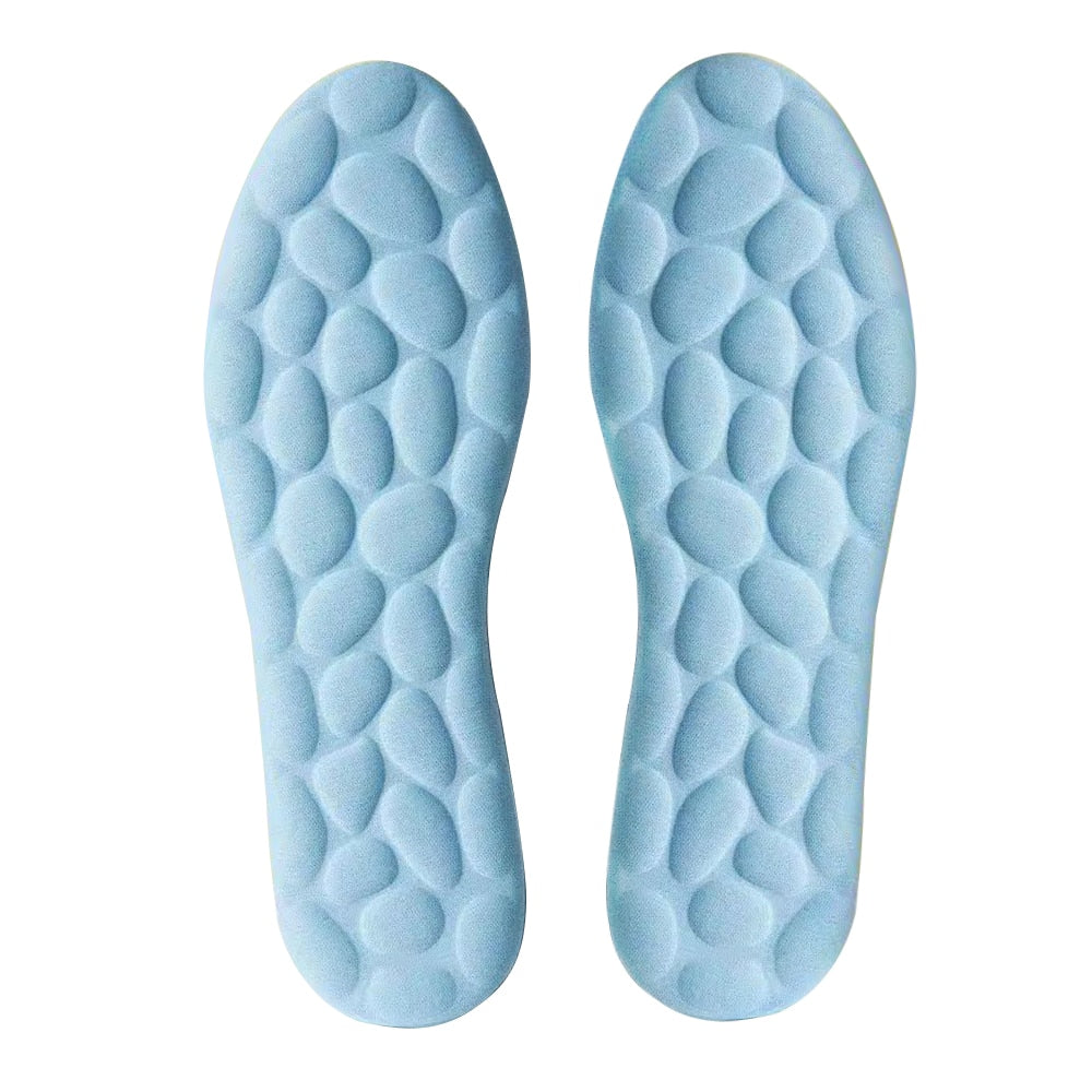 Latex Sport Insoles Soft High Elasticity Shoe Pads Breathable Deodorant Shock Absorption Cushion Arch Support Insole Men Women