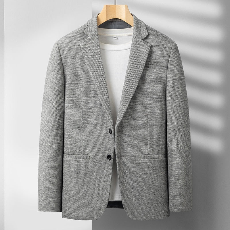 2023New men's suit high-end boutique wool four seasons fashion gentleman party party casual business suit top coat