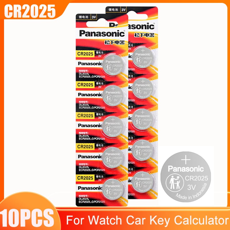 5-30PCS Original Panasonic CR2025 CR 2025 3V Lithium Battery For Remote Control Clock Watch Batteries Replace BR2025 DL2025