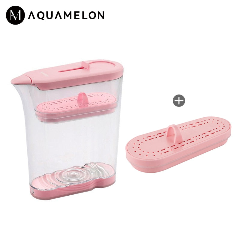 AquaMelon 1.2L Jug Water Filter For Drinking Remove Bacterial Residual Chlorine 5 Layers Filtering Lighting Water Jug Aquaphor