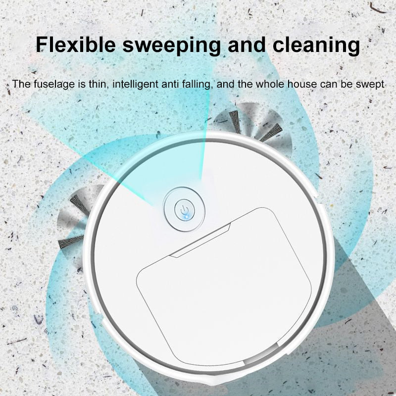 Smart Sweeping Robot Vacuum Cleaner Low Noise Floor Sweeper Dust Catcher Carpet Cleaner Wireless Portable Household Appliance