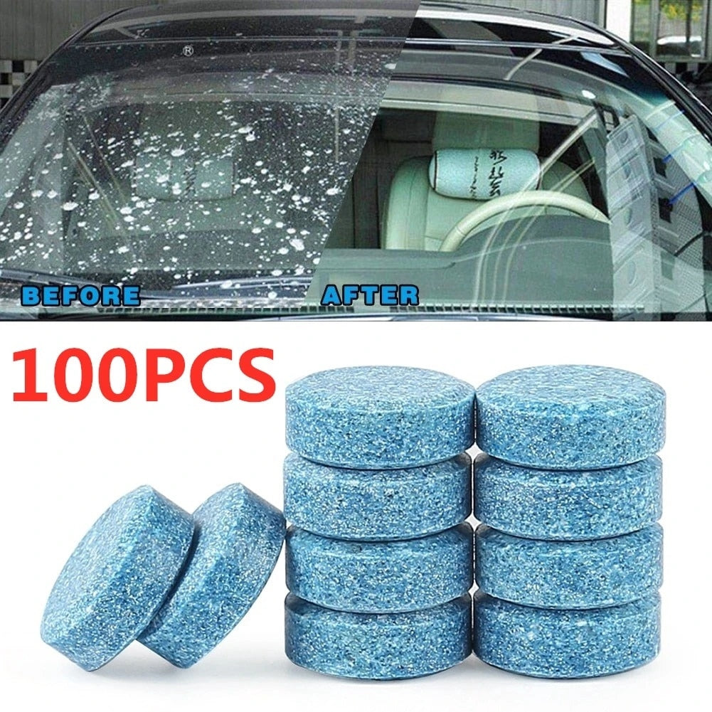 5/10/20/40/100Pcs Solid Cleaner Car Windscreen Wiper Effervescent Tablets Glass Toilet Cleaning Car Accessories