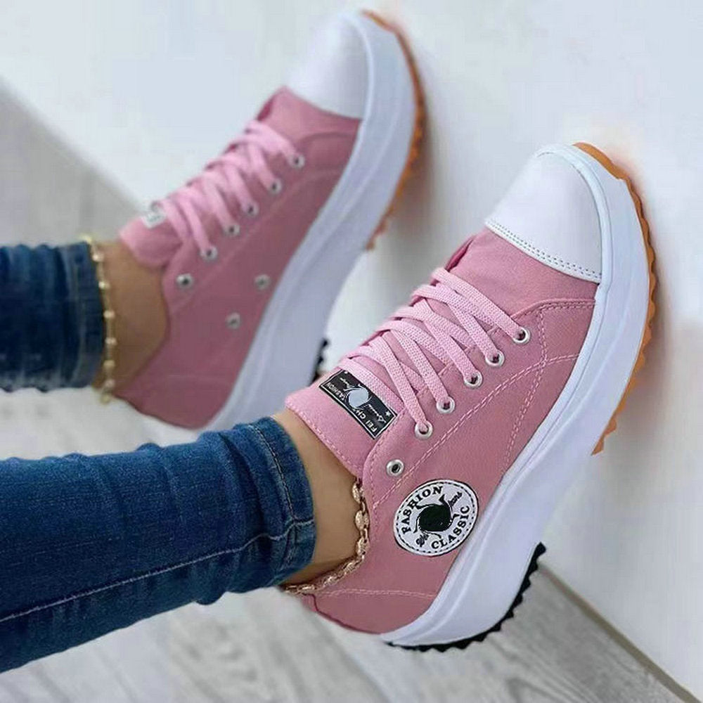 Canvas Sneakers Women Shoes Couple Canvas Shoe Casual Women Sport Shoes Male Flat Lace-Up Adult Zapatillas Mujer Chaussure Femme