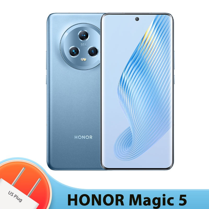 HONOR Magic 5 Snapdragon 8 Gen 2 Smartphone Android 5100mAh Battery 6.73 Inches 120Hz Quad-Curved Display  5G Cellphone