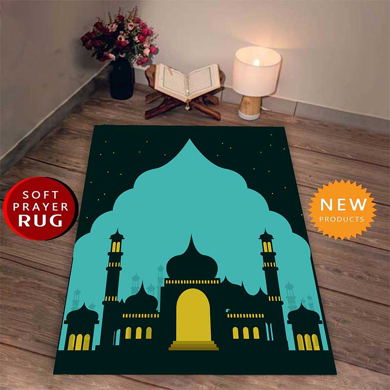 Muslim PrayerFloor Bedroom Mat Entrance Doormat Home Decor Alfombra  Anti-slip Carpet Large Size Living Room Rugs Kitchen Bath