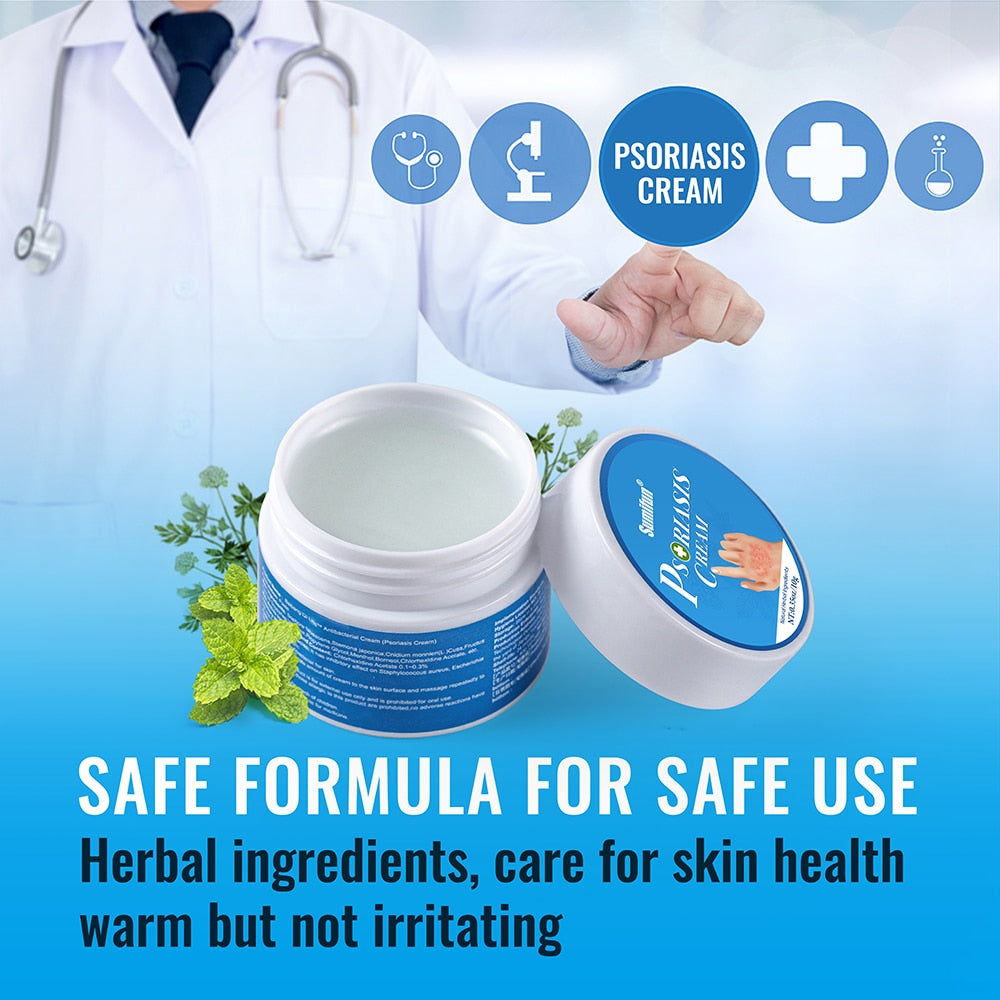 Sumifun Psoriasis Cream Scalp Dermatitis Medicine Medical Eczema Rapid Treatment Herbal Ointment Medical Itching Skin Care 2023