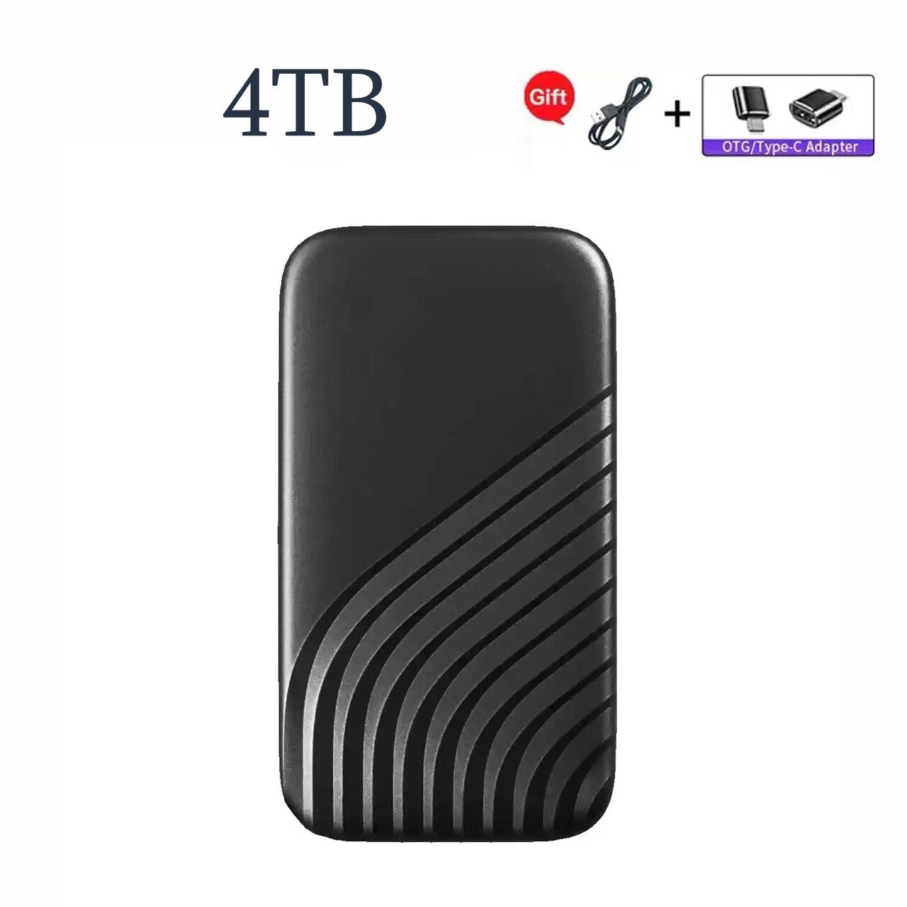 Portable SSD External Solid State Drive 1TB Portable HD Hard Drive USB 3.1 Type-C 2TB 4TB 8TB Hard Disks For Laptop Notebook