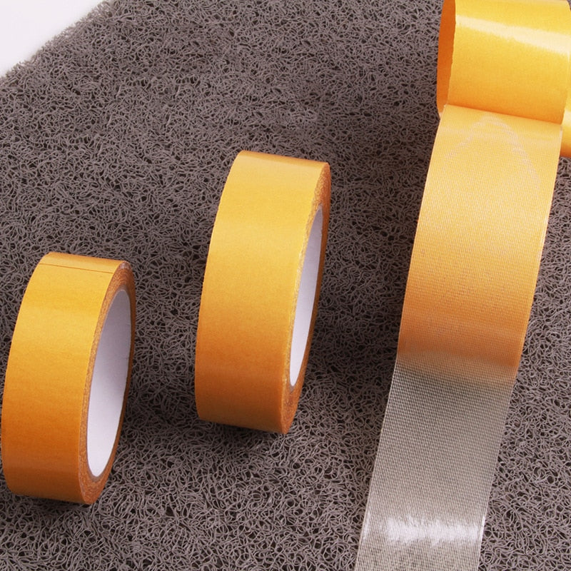 Strong Fixation Of Double Sided Cloth Base Tape Translucent Mesh Waterproof Super Traceless High Viscosity Carpet Adhesive