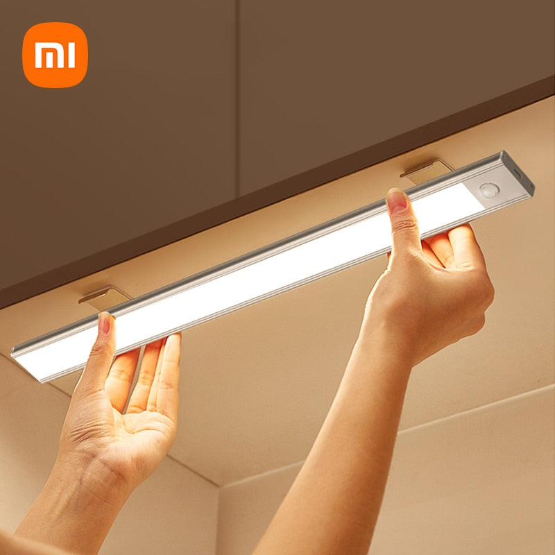 XIAOMI Rechargeable Lamp With Battery Motion Sensor LED Night Light Magnetic Wireless Wardrobe For Kitchen Cabinet Bedroom