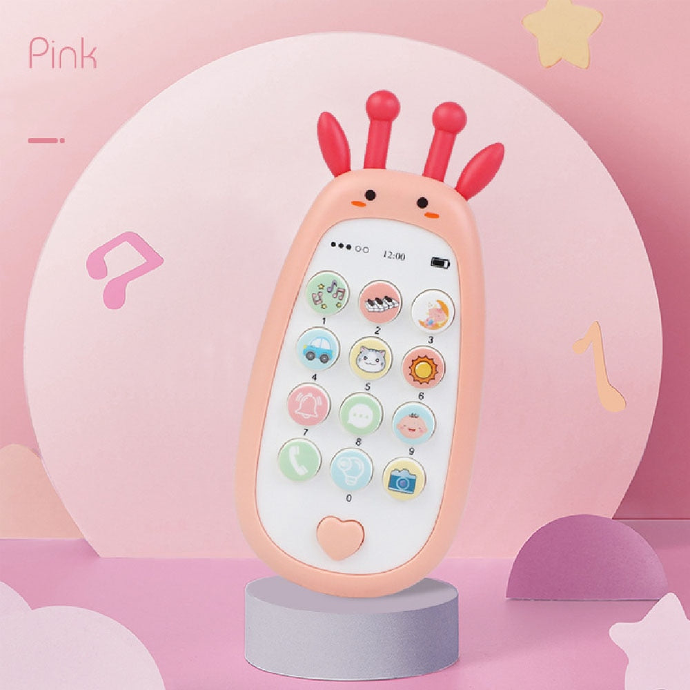Electronic Toy Phone Musical Mini Cute Children Phone Early Education Cartoon Mobile Phone Telephone Cellphone Baby Toys