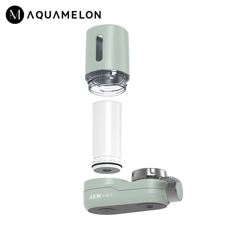 AquaMelon Tap Water Purifier Filter Element PP Cotton-Ultrafiltration-Carbon Fiber-PP Cotton-Stainless Steel Mesh Fivefold Filte