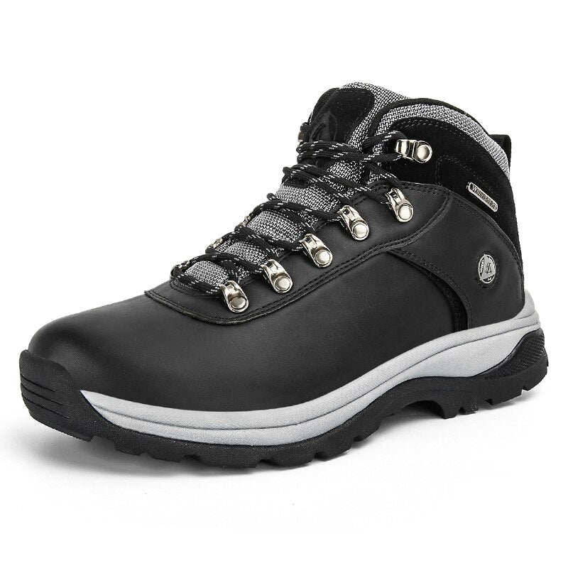 Men High Top Hiking Shoes Waterproof Anti-Slip Outdoor Climbing Trekking Shoes Military Tactical Boots