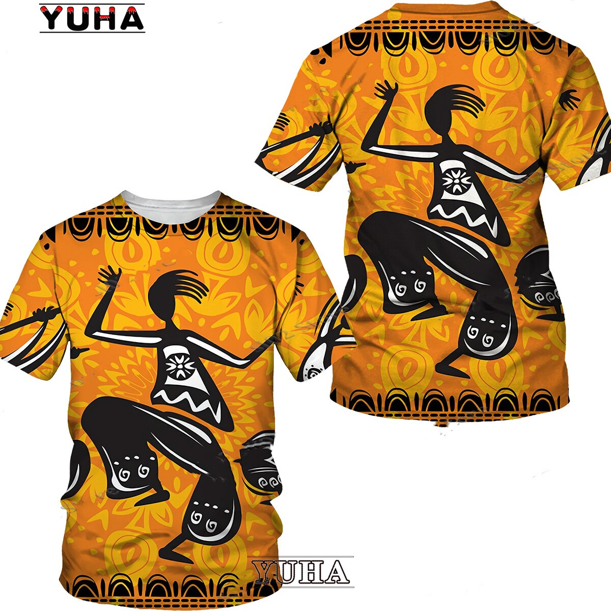 Ethnic Style 3D Print Graphic Tees Unisex Dashiki Clothes Summer African Men's Short Sleeve T Shirt Street Fashion Outfits Men