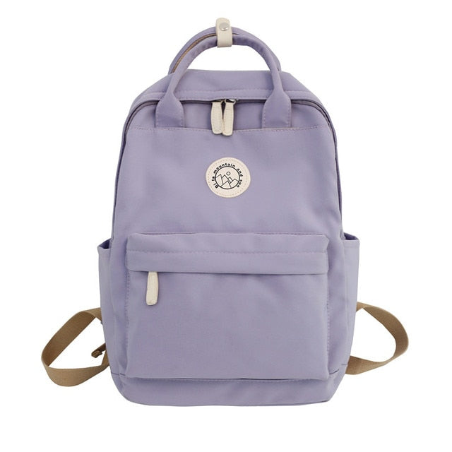 JULYCCINO Women Nylon Backpack Candy Color Waterproof School Bags for Teenagers Girls Patchwork Backpack Female Rucksack Mochila