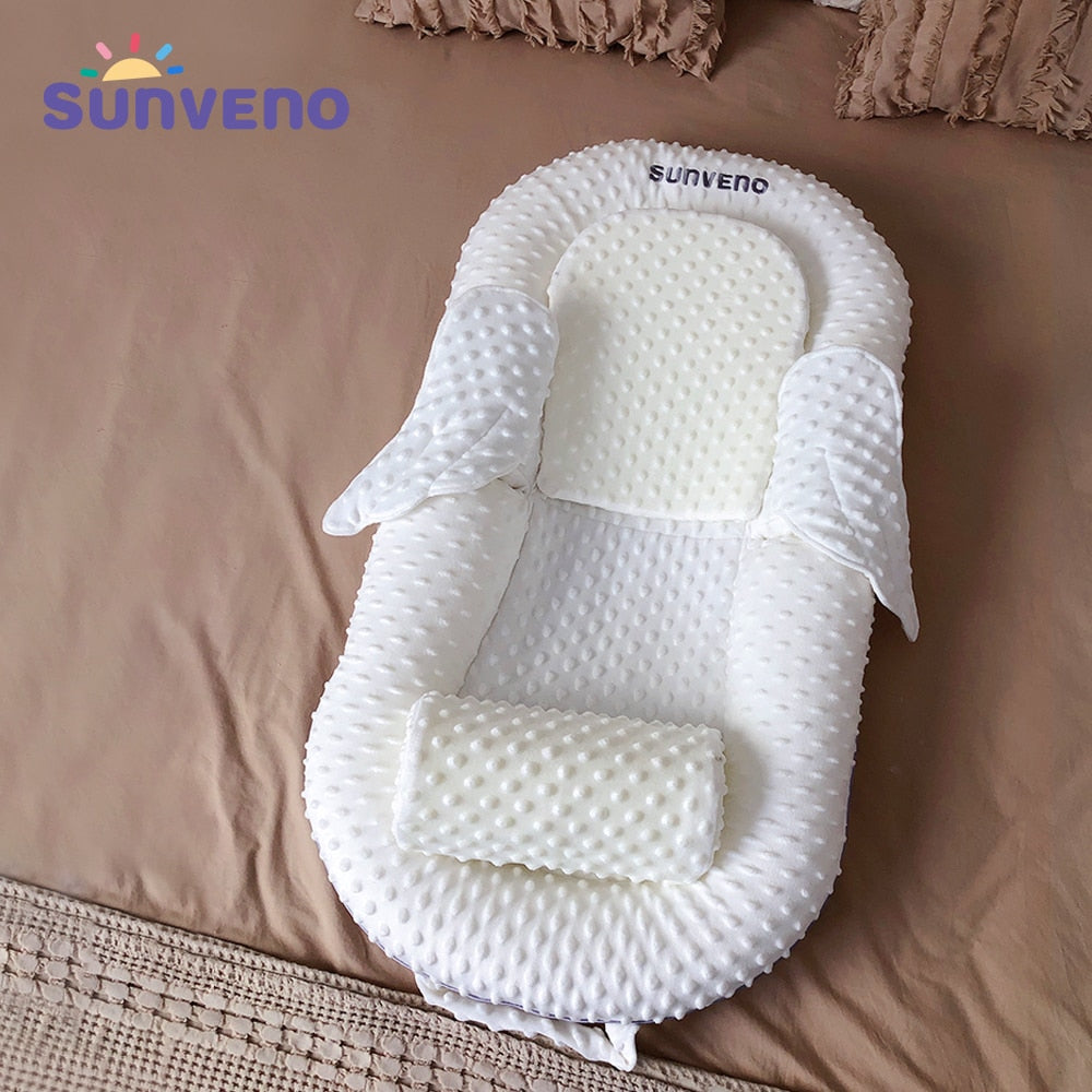 Sunveno Breathable Portable Baby Nest Infant Baby Lounger Bed Newborn Crib Toddler Bed Baby Nursery Carrycot Co Sleep 0-6months