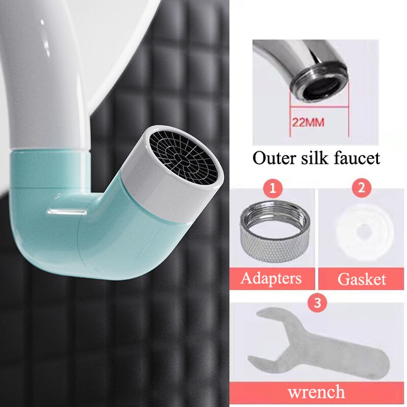XIAOMI Universal 720 Rotating Tap Filter Water Bubbler Splash Filter Faucet Sprayer Head Flexible Bathroom Tap Extender Adapter