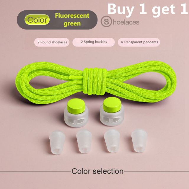 New Spring Lock Shoelaces without ties Elastic laces Sneakers Kids Adult Quick Shoe laces Round lazy Shoelace Shoes 15 Colors