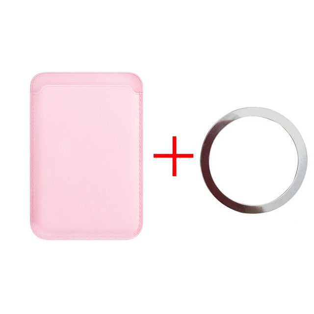 For Magsafe Wallet Card Holerd Cases For IPhone 13 12 11 Pro Max Mini XR XS Max SE 2022 Samsung Magnetic Leather Wallet Card Bag