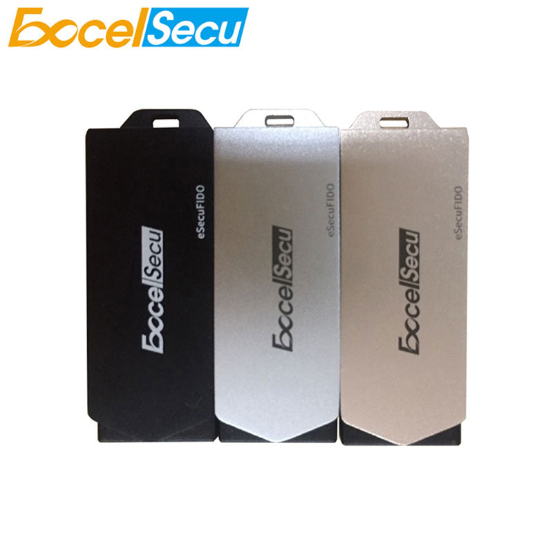 Excelsecu FIDO2 Security Key HID BLE NFC Multi-inferface USB Security Credentials Bluetooth Fast Identity Online Authenticator