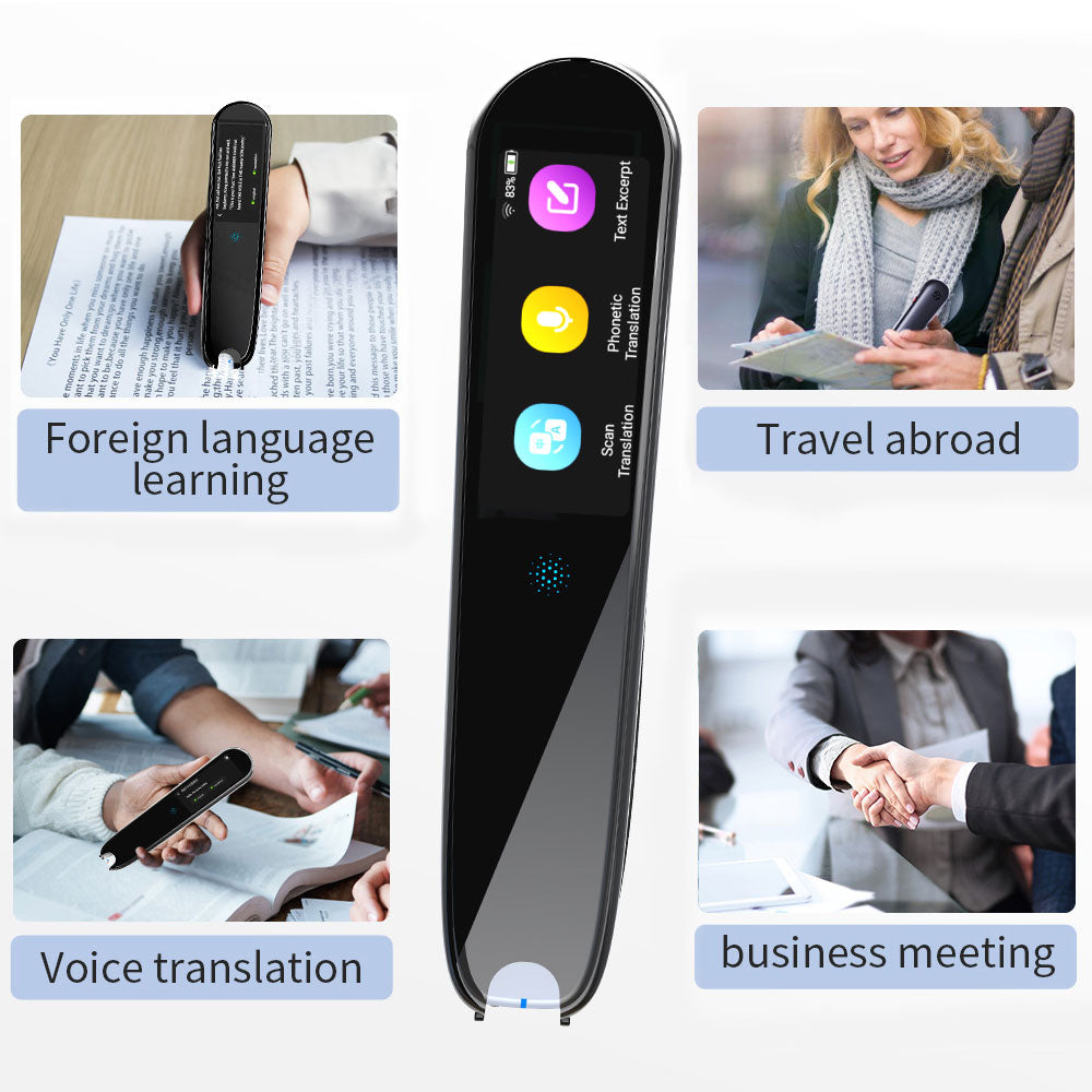 Smart Voice Scan Translator Pen Multifunction Translation Dictionary Pen Real-Time Language Translator Business Travel Abroad