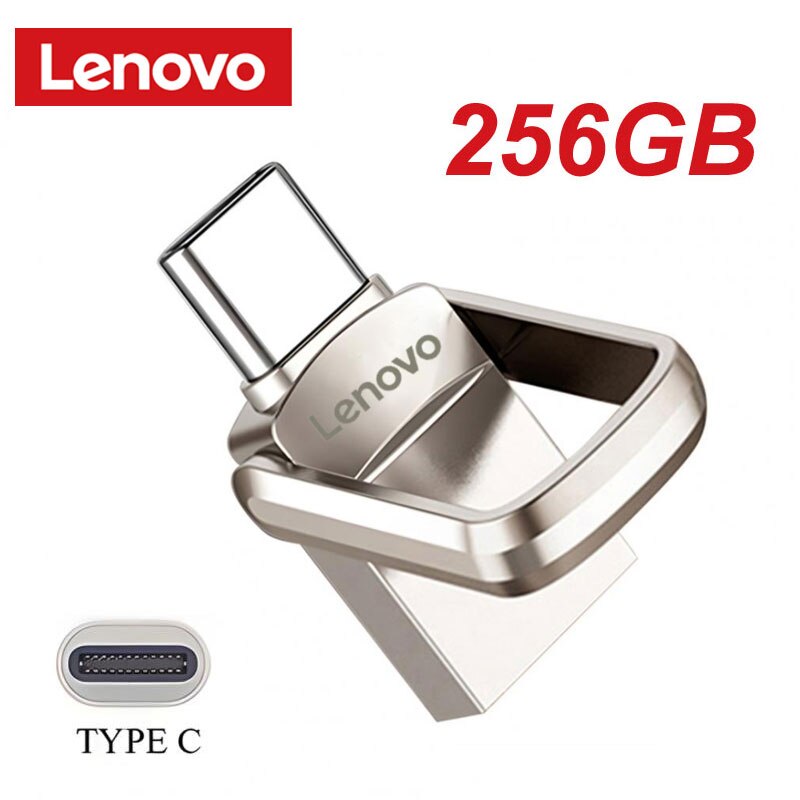Lenovo U Disk 2TB 1T Portable USB 3.1 Type-C Interface Mobile Phone Computer High Speed Mutual Transmission Portable USB Memory