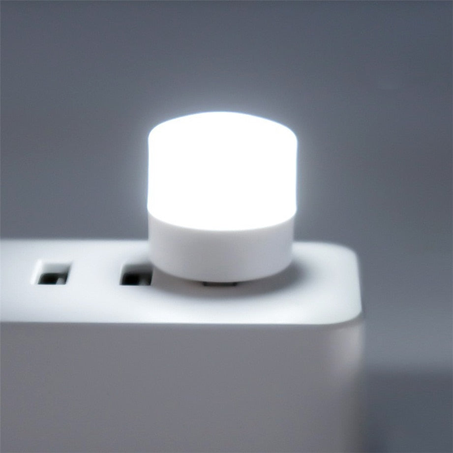 USB Plug Lamp Small Mini Book Lamps LED Night Light Computer Mobile Power Charging  LED Eye Protection Square Reading Light