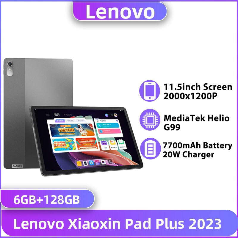 Lenovo Xiaoxin Pad Plus 2023 Global Rom Lenovo Tab P11 2nd Gen 11.5“ 120Hz Screen Helio G99 6GB 128GB Tablet Android 12 7700mAh