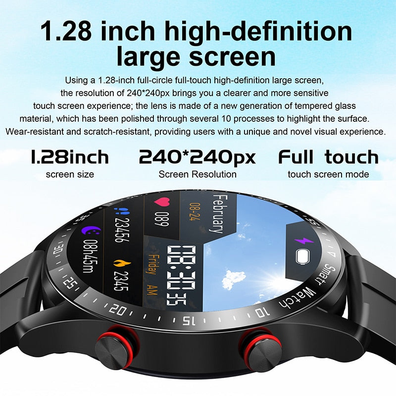 2022 New ECG+PPG Smart Watch Men Laser Health Blood Pressure Fitness Sports Watches Man Sports Waterproof Smartwatch For xiaomi
