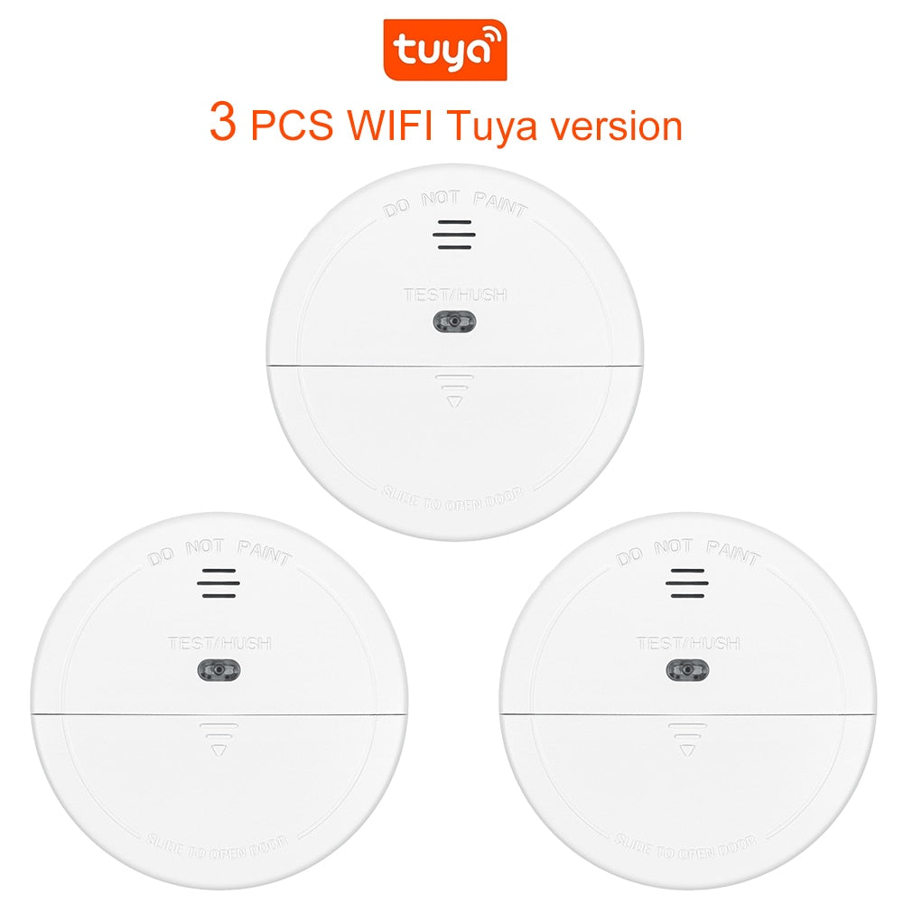 WIFI Tuya Smoke Detector 433MHz Wireless Fire Protection Portable Fire Alarm Sensors For Smart home Security Alarm System