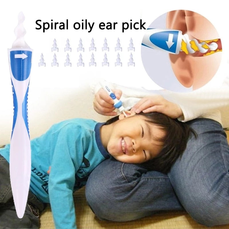 Ear Cleaner Ear Wax Removal Tool Silicon Ear Spoon Tool Set 16 Pcs Care Soft Spiral For Ears Cares Health Tools Cleaner