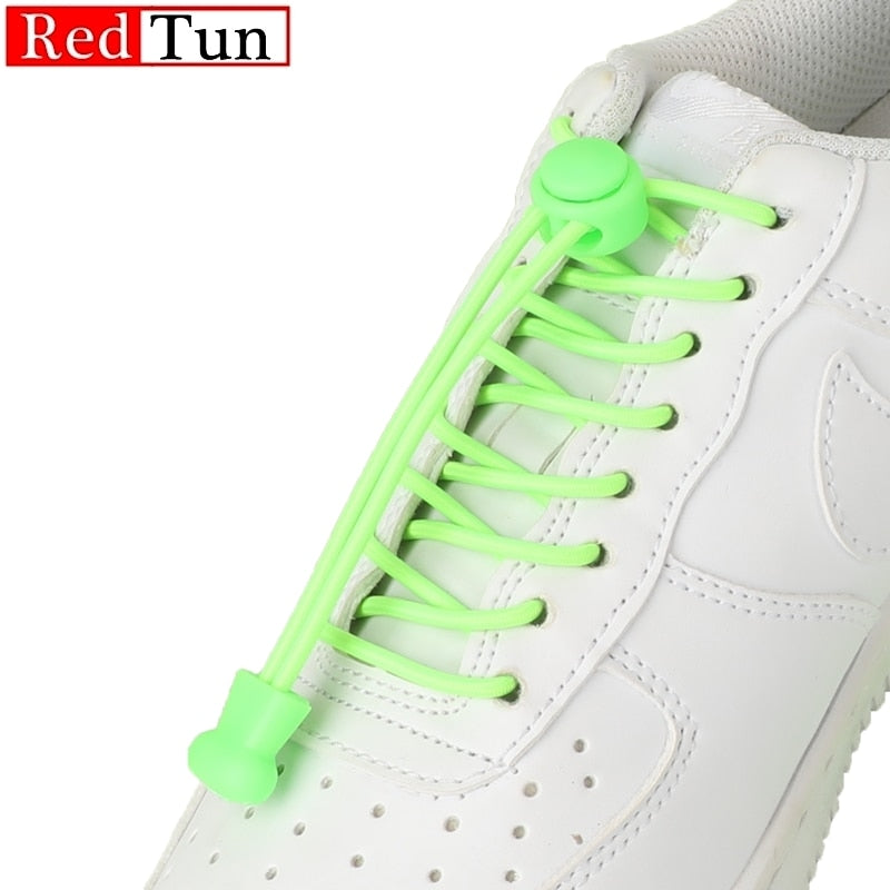 No Tie Shoelaces Elastic Round Accessories Shoe Lace Kids Adult Quick Lazy Laces Rubber Sneakers Shoelace